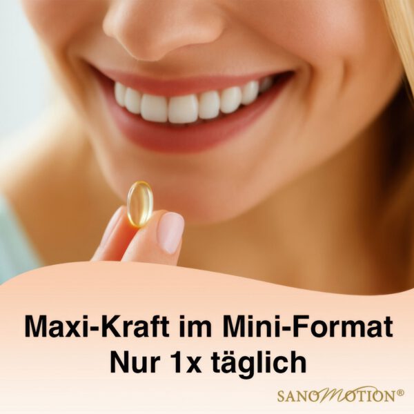 Lächelnde Frau nimmt Herzstück nur ein mal täglich