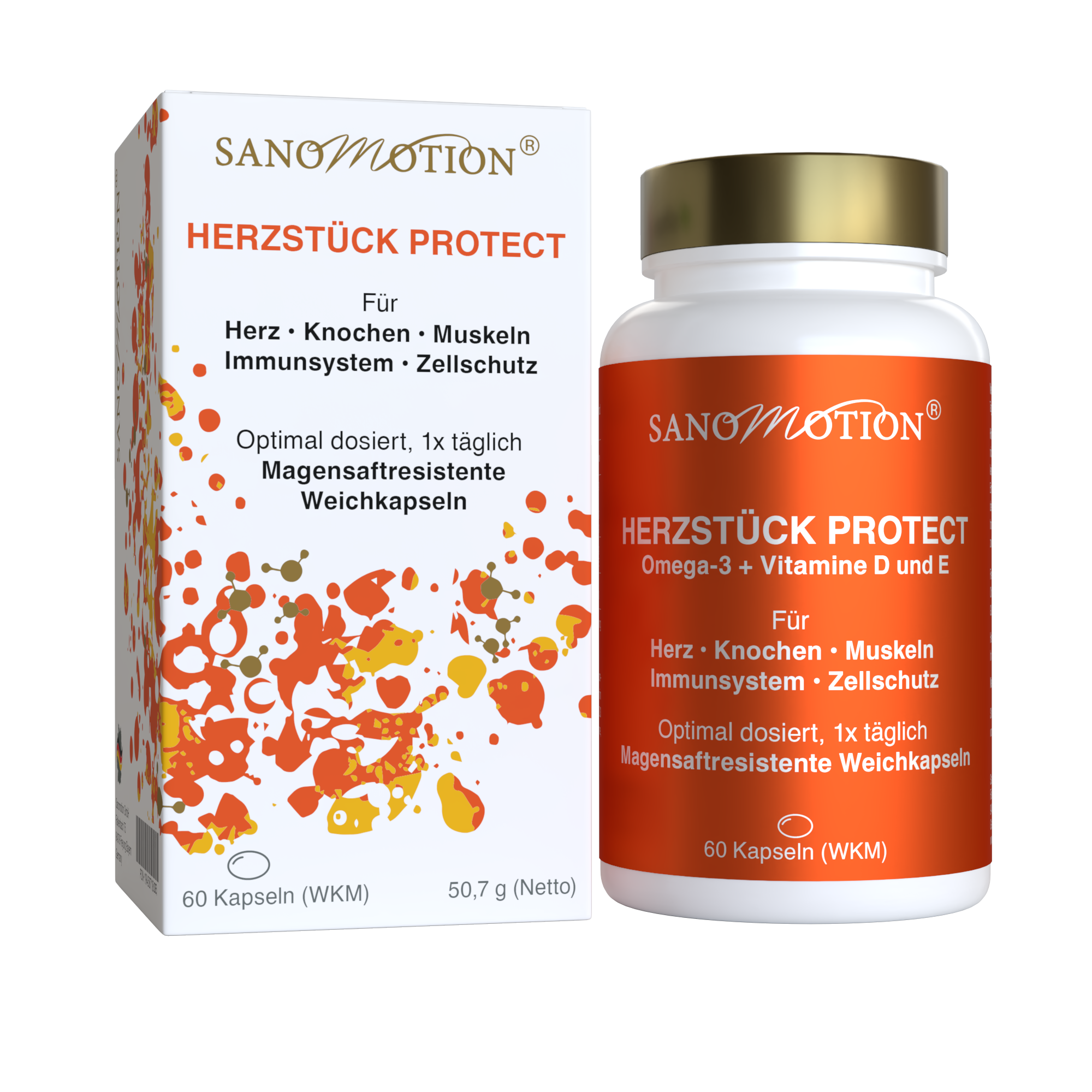 Sanomotion HERZSTÜCK PROTECT für Herz Knochen Muskeln Immunsystem Zellschutz